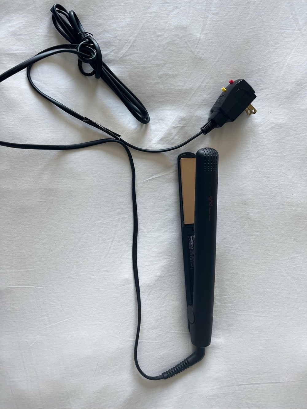ghd Black Flat Iron with Gold-Tone Plates